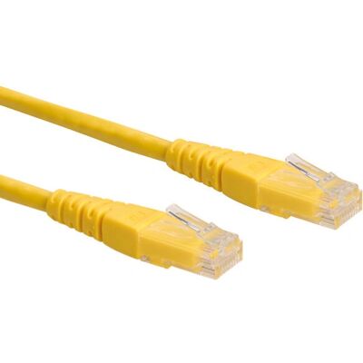 Câble Ethernet ROLINE 21.15.1532 - 1m, Cat6 UTP, Jaune - Publicité Câble Ethernet ROLINE 21.15.1532 - 1m, Cat6 UTP, Jaune - Publicité