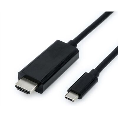 Value USB-C zu HDMI Adapter - 2m Schwarz Value USB-C zu HDMI Adapter - 2m Schwarz