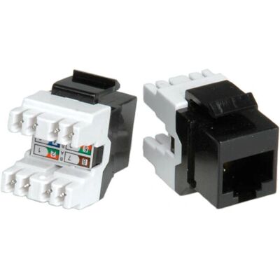 Módulo Keystone ROLINE Cat.5e - sin blindaje negro Módulo Keystone ROLINE Cat.5e - sin blindaje negro