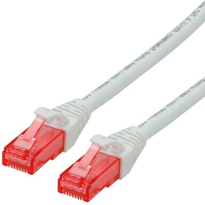 Câble Ethernet Roline Cat6 U/UTP blanc 1m Câble Ethernet Roline Cat6 U/UTP blanc 1m