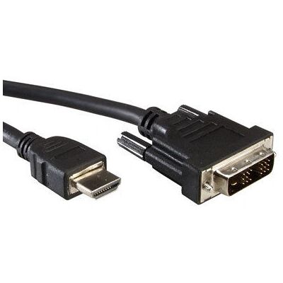 Câble HDMI à DVI-D de Value - 5m, Noir - Adaptateur vidéo DVI-D et HDMI - Publicité Câble HDMI à DVI-D de Value - 5m, Noir - Adaptateur vidéo DVI-D et HDMI - Publicité