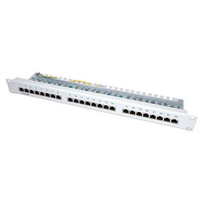 VALUE Pannello di Connessione Cat.5e 24P - 19'', Schermato, Grigio Chiaro VALUE Pannello di Connessione Cat.5e 24P - 19'', Schermato, Grigio Chiaro