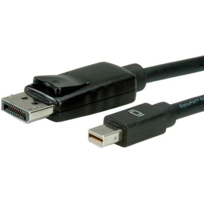 VALUE 11.99.5635 DisplayPort Cable - 2m, Mini DisplayPort to DisplayPort, Black VALUE 11.99.5635 DisplayPort Cable - 2m, Mini DisplayPort to DisplayPort, Black
