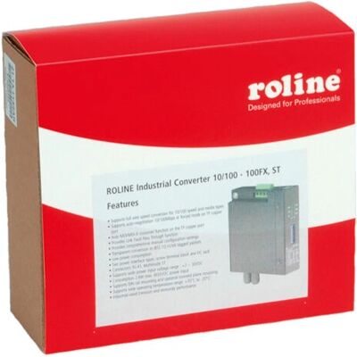 ROLINE Industrieller Konverter 10/100Base-T - Multimode Glasfaser, ST - Medienkonverter ROLINE Industrieller Konverter 10/100Base-T - Multimode Glasfaser, ST - Medienkonverter
