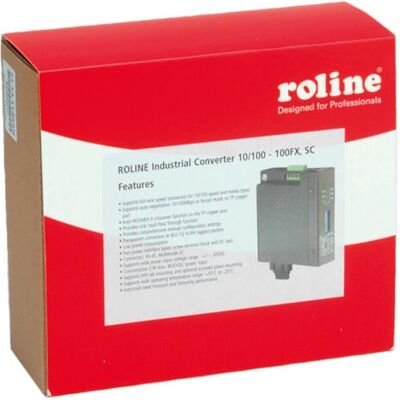 ROLINE Industrie-Konverter 10/100Base-T - Multimode Faser, SC - Netzwerkkonverter ROLINE Industrie-Konverter 10/100Base-T - Multimode Faser, SC - Netzwerkkonverter
