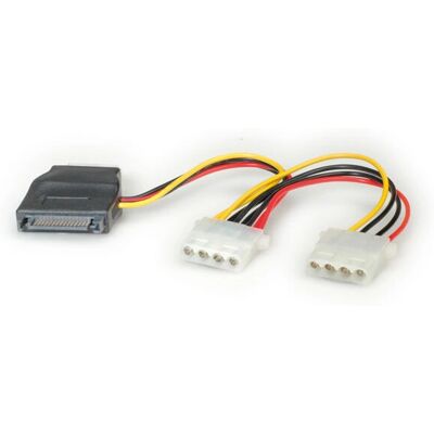ROLINE Internes Stromkabel - Bunt - Y-Adapter für SATA-Geräte ROLINE Internes Stromkabel - Bunt - Y-Adapter für SATA-Geräte