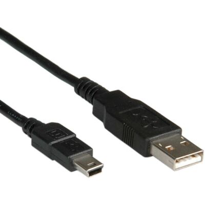 Câble USB 2.0 ROLINE 3m - Blindé - Noir - Publicité Câble USB 2.0 ROLINE 3m - Blindé - Noir - Publicité