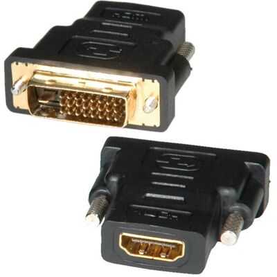 Roline DVI-D-zu-HDMI-Adapter - Schwarz Roline DVI-D-zu-HDMI-Adapter - Schwarz
