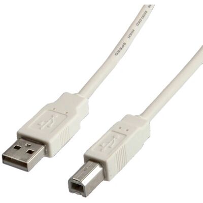 Cable USB 2.0 A a B de 3m - Blanco Cable USB 2.0 A a B de 3m - Blanco