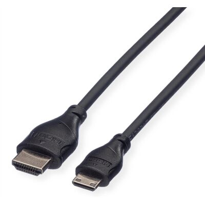 Câble HDMI Roline - 2m, HDMI Type A à Micro, Noir - Publicité Câble HDMI Roline - 2m, HDMI Type A à Micro, Noir - Publicité