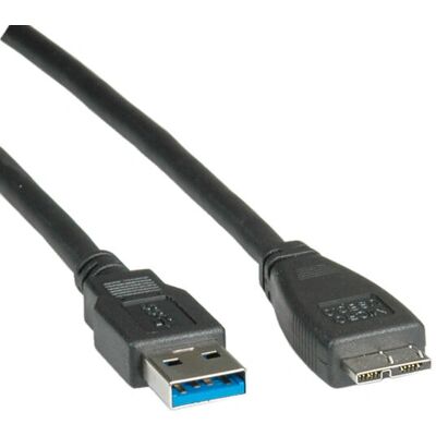 Roline USB-Kabel 2m - USB 3.2 Gen 1 - Micro-USB A - Schwarz Roline USB-Kabel 2m - USB 3.2 Gen 1 - Micro-USB A - Schwarz