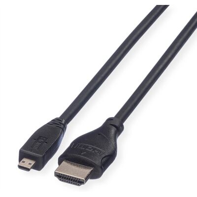 Câble HDMI Roline - 2m Haute Vitesse avec Ethernet - Noir - Type HDMI A (Standard) - Modèle 11.04.5581 - Publicité Câble HDMI Roline - 2m Haute Vitesse avec Ethernet - Noir - Type HDMI A (Standard) - Modèle 11.04.5581 - Publicité