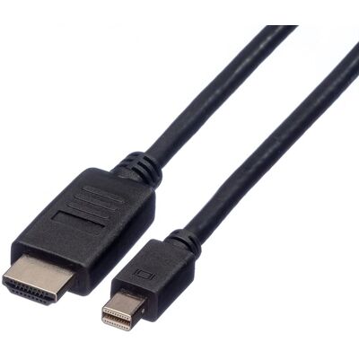 Roline Câble DisplayPort vers HDMI 1,5 m Noir - Publicité Roline Câble DisplayPort vers HDMI 1,5 m Noir - Publicité