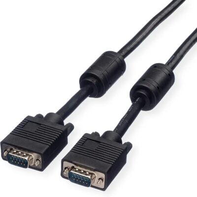 Cavo VGA Roline - 20m Nero - Connessione Monitor Cavo VGA Roline - 20m Nero - Connessione Monitor