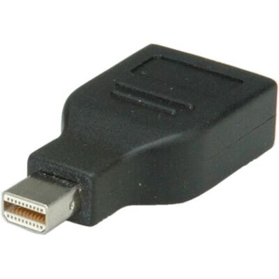 Roline DisplayPort-Adapter - Mini DP M auf DP F - 4K Schwarz Roline DisplayPort-Adapter - Mini DP M auf DP F - 4K Schwarz