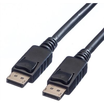 Value DisplayPort-kabel - 1,5 m - Sort - Understøtter 4K ved 60Hz - UL Certificeret Value DisplayPort-kabel - 1,5 m - Sort - Understøtter 4K ved 60Hz - UL Certificeret