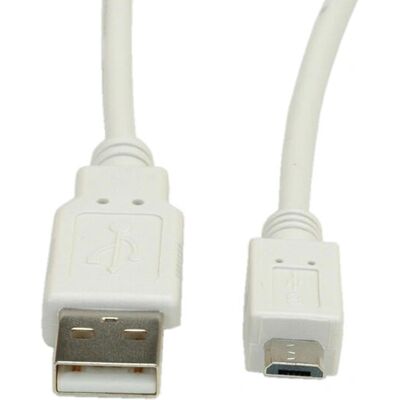 Câble USB Value 11.99.8754 - Micro USB, Blanc - Publicité Câble USB Value 11.99.8754 - Micro USB, Blanc - Publicité