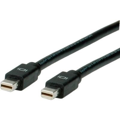 Roline Mini DisplayPort Kabel - 2m - Schwarz Roline Mini DisplayPort Kabel - 2m - Schwarz