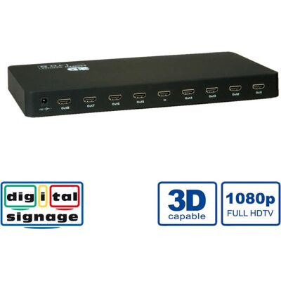 Diviseur HDMI 8 voies - VALUE - Publicité Diviseur HDMI 8 voies - VALUE - Publicité