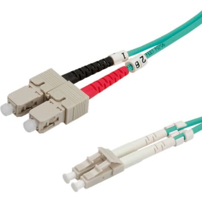 Cables de fibra óptica VALUE OM3 turquesa - Dúplex 2m Cables de fibra óptica VALUE OM3 turquesa - Dúplex 2m