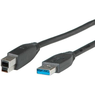 Roline USB 3.2 Gen 1 Kabel - Zwart 0,8m Roline USB 3.2 Gen 1 Kabel - Zwart 0,8m