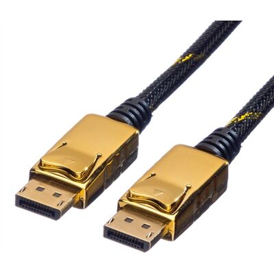 Roline Gold DisplayPort Kabel 1,5m - Hochwertig 4K@60Hz Roline Gold DisplayPort Kabel 1,5m - Hochwertig 4K@60Hz