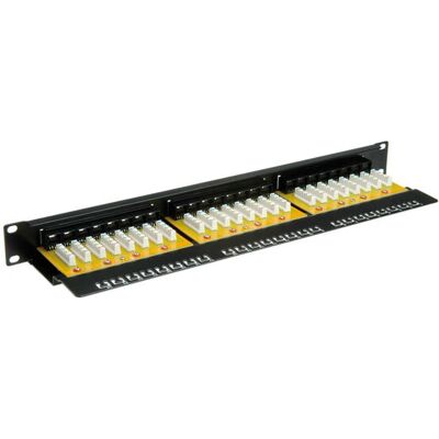 VALUE 26.99.0362 Patch Panel - 24 Portů, Cat 6, 19 palců, Černá VALUE 26.99.0362 Patch Panel - 24 Portů, Cat 6, 19 palců, Černá