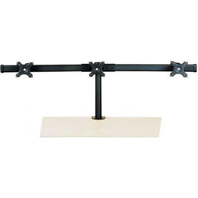 VALUE 17991136 - Support pour moniteur - Supporte 3 écrans, Réglable en hauteur, Noir, Inclinaison - Publicité VALUE 17991136 - Support pour moniteur - Supporte 3 écrans, Réglable en hauteur, Noir, Inclinaison - Publicité
