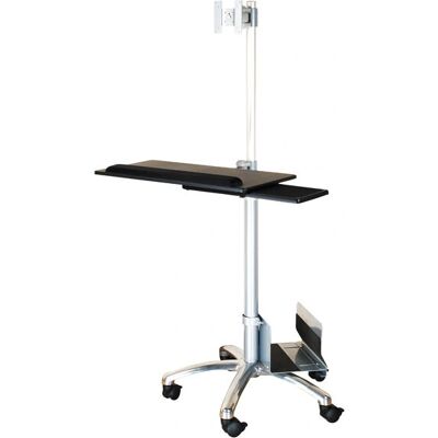 VALUE Chariot mobile PC - Supporte jusqu'à 10kg, Argent - Publicité VALUE Chariot mobile PC - Supporte jusqu'à 10kg, Argent - Publicité