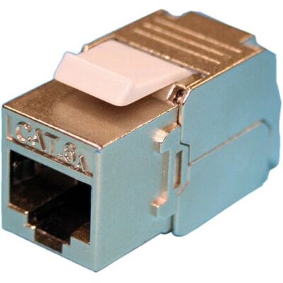 ROLINE Keystone Jack - Abschirmter Cat.6a RJ-45 - Werkzeuglos - Silber ROLINE Keystone Jack - Abschirmter Cat.6a RJ-45 - Werkzeuglos - Silber
