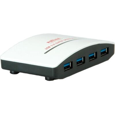 Roline USB 3.0 Hub - 4 Ports - With Power Supply Roline USB 3.0 Hub - 4 Ports - With Power Supply