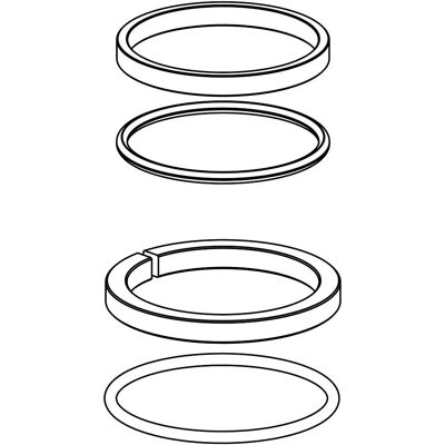KWC INOX Leidingset - Afdichtingset voor 10.271.033 KWC INOX Leidingset - Afdichtingset voor 10.271.033