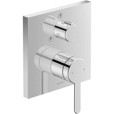 Amestecător de duș monocomandă Duravit C.1 - Rozetă pătrată, 2 intrări Amestecător de duș monocomandă Duravit C.1 - Rozetă pătrată, 2 intrări