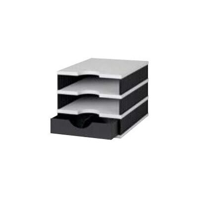 Organizer da Scrivania in Polistirolo Nero Grigio Styro - 268-0103.9895S Organizer da Scrivania in Polistirolo Nero Grigio Styro - 268-0103.9895S