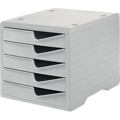 Styro Modell 275-8430.881 - Schubladenbox, Grau, 5 Schubladen Styro Modell 275-8430.881 - Schubladenbox, Grau, 5 Schubladen