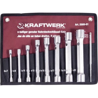 KRAFTWERK - 2589-01 - 9-teilig - 6-22 mm - Steckschlüsselset KRAFTWERK - 2589-01 - 9-teilig - 6-22 mm - Steckschlüsselset