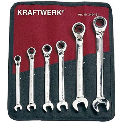 Kraftwerk 3404-51 Umkehrbarer Ratschen-Schlüsselsatz - Werkzeugtyp Kraftwerk 3404-51 Umkehrbarer Ratschen-Schlüsselsatz - Werkzeugtyp