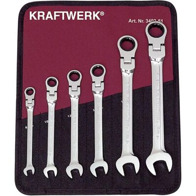 Kraftwerk KRA 3403-51 Ratschenkastensatz - 8-19mm, 6 Stück Kraftwerk KRA 3403-51 Ratschenkastensatz - 8-19mm, 6 Stück