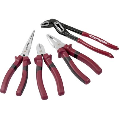 Kraftwerk 3292 Ergokraft Zangensatz - Professionelles 4-teiliges Set Kraftwerk 3292 Ergokraft Zangensatz - Professionelles 4-teiliges Set