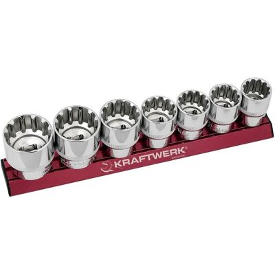 Kraftwerk 330991 Stecknuss-Set - 7-tlg. Chrom-Vanadium Kraftwerk 330991 Stecknuss-Set - 7-tlg. Chrom-Vanadium