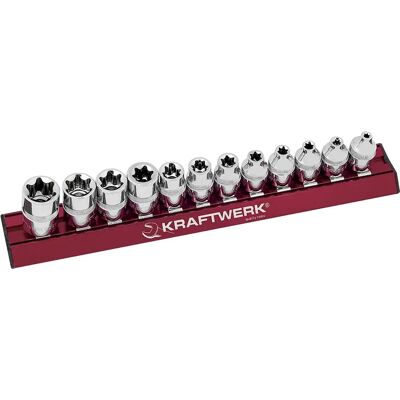 Kraftwerk E4-E20 Steckschlüssel-Set - 3/8" magnetischer Hochwertstahl Kraftwerk E4-E20 Steckschlüssel-Set - 3/8" magnetischer Hochwertstahl