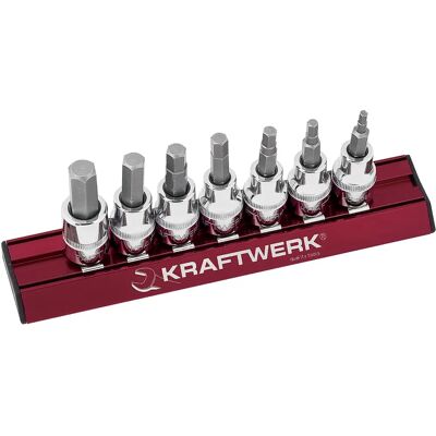 KRAFTWERK 206599 Schraubendreher Bit-Set - 7 Stück, Magnetisch, Hochwertig KRAFTWERK 206599 Schraubendreher Bit-Set - 7 Stück, Magnetisch, Hochwertig