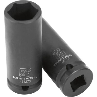 KRAFTWERK 481270 Impact-Sockel - Tiefe 27mm 3/4" Antrieb KRAFTWERK 481270 Impact-Sockel - Tiefe 27mm 3/4" Antrieb