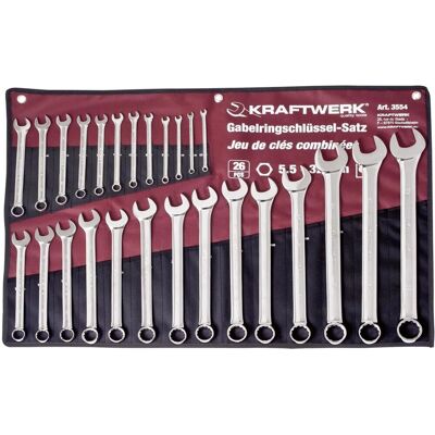 KRAFTWERK 3554R Kombihylssats - 26 delar, 5,5-32 mm KRAFTWERK 3554R Kombihylssats - 26 delar, 5,5-32 mm