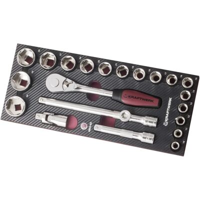Kraftwerk Modell 4903-03 Steckschlüsselsatz - 10-34mm, 1/2" Antrieb Kraftwerk Modell 4903-03 Steckschlüsselsatz - 10-34mm, 1/2" Antrieb
