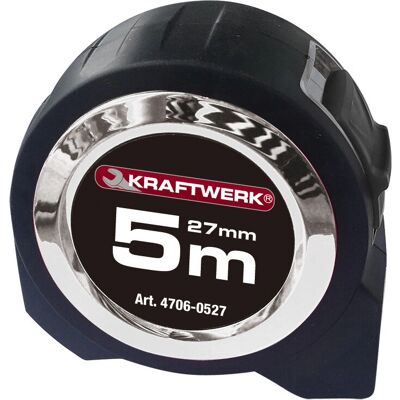 KRAFTWERK - 4706-0527 - 5 m - Noir - Mètre ruban - Publicité KRAFTWERK - 4706-0527 - 5 m - Noir - Mètre ruban - Publicité