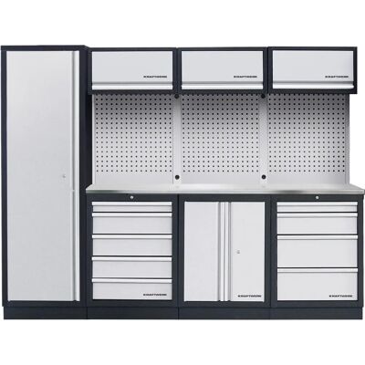 KRAFTWERK - 3964BIX - Mobilio 4 - INOX-Arbeitsplatte - Garage-Schrank KRAFTWERK - 3964BIX - Mobilio 4 - INOX-Arbeitsplatte - Garage-Schrank