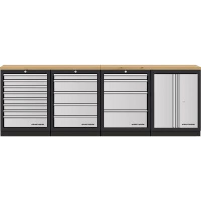 KRAFTWERK 3964K-854S Garagenschrank - Multiplex 35mm, 6 Fächer, 300kg Belastung KRAFTWERK 3964K-854S Garagenschrank - Multiplex 35mm, 6 Fächer, 300kg Belastung