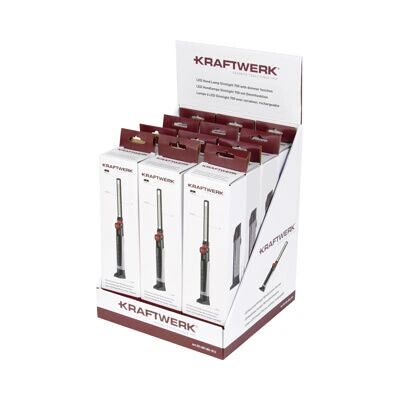 KRAFTWERK - 701.001.006-D12 - Schwarz - 2x LED - Taschenlampe KRAFTWERK - 701.001.006-D12 - Schwarz - 2x LED - Taschenlampe