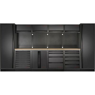 KRAFTWERK - 3964F-BLK-EX - Schwarz - Boden - Garage cabinet KRAFTWERK - 3964F-BLK-EX - Schwarz - Boden - Garage cabinet